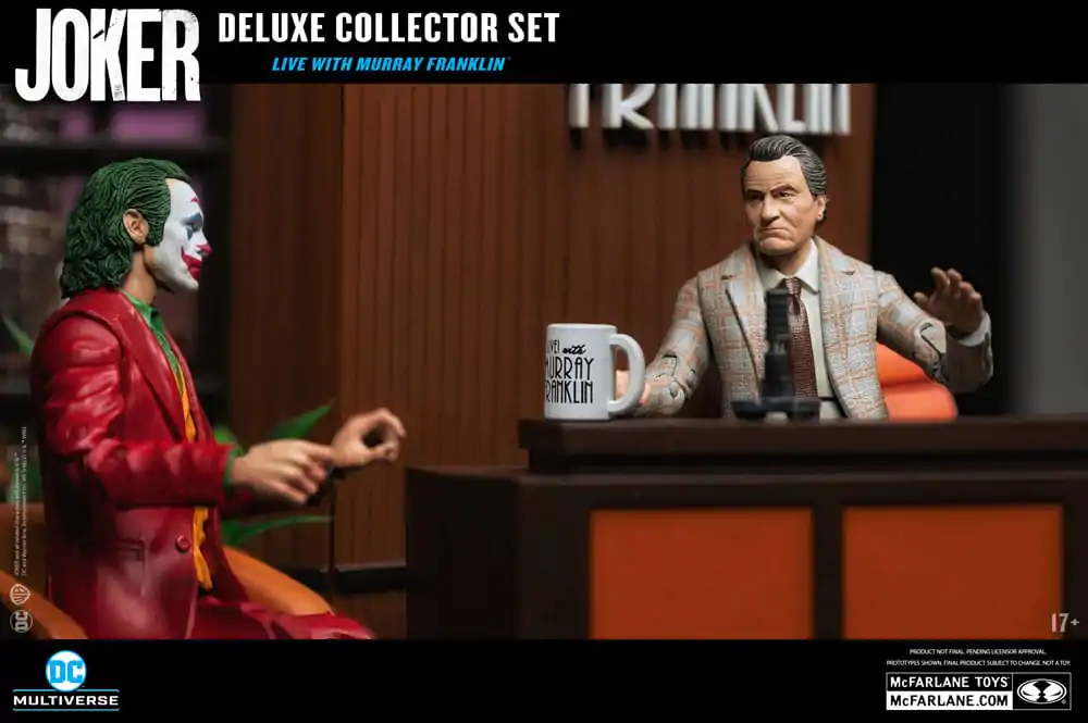 Joker DC Multiverse (Joker Movie) Deluxe Colllector The Joker (Live with Murray Franklin) akciófigura Limitált kiadás 18 cm termékfotó