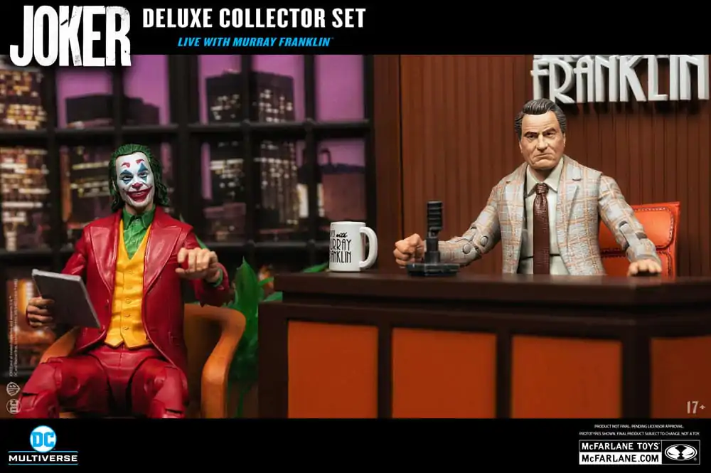 Joker DC Multiverse (Joker Movie) Deluxe Colllector The Joker (Live with Murray Franklin) akciófigura Limitált kiadás 18 cm termékfotó