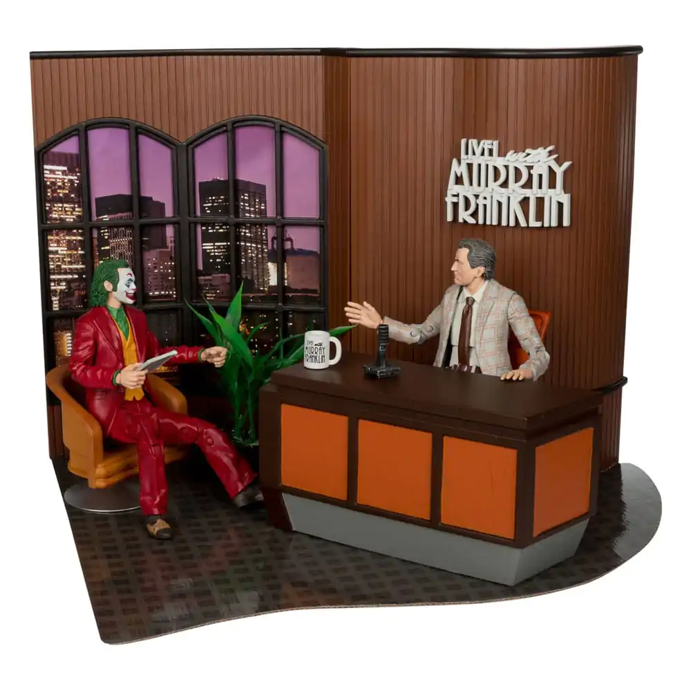 Joker DC Multiverse (Joker Movie) Deluxe Colllector The Joker (Live with Murray Franklin) akciófigura Limitált kiadás 18 cm termékfotó