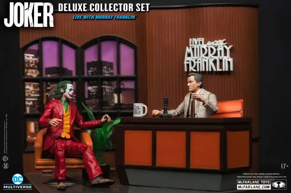 Joker DC Multiverse (Joker Movie) Deluxe Colllector The Joker (Live with Murray Franklin) akciófigura Limitált kiadás 18 cm termékfotó