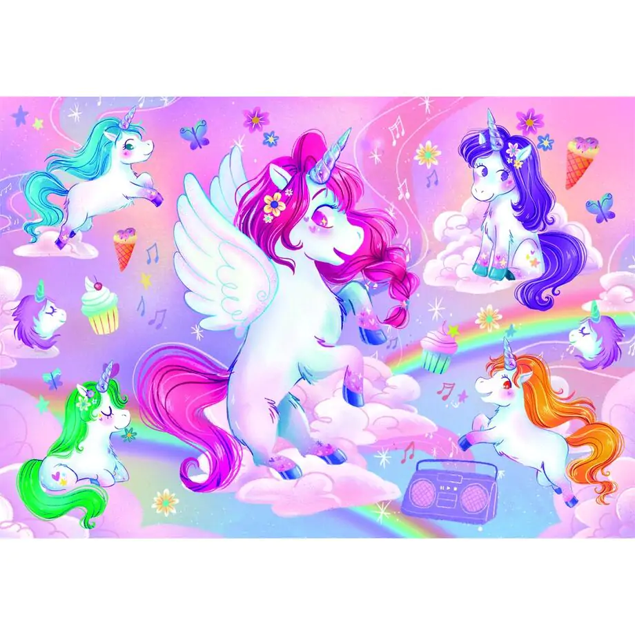 Jolly Unicorns maxi puzzle 24db-os termékfotó