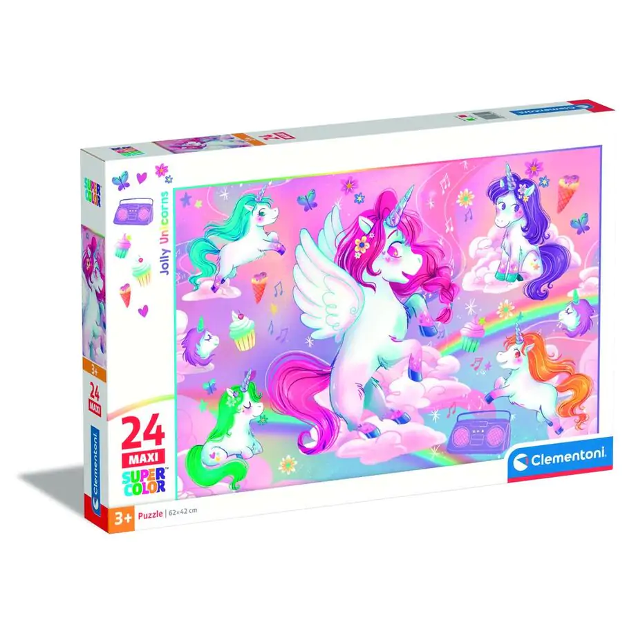 Jolly Unicorns maxi puzzle 24db-os termékfotó