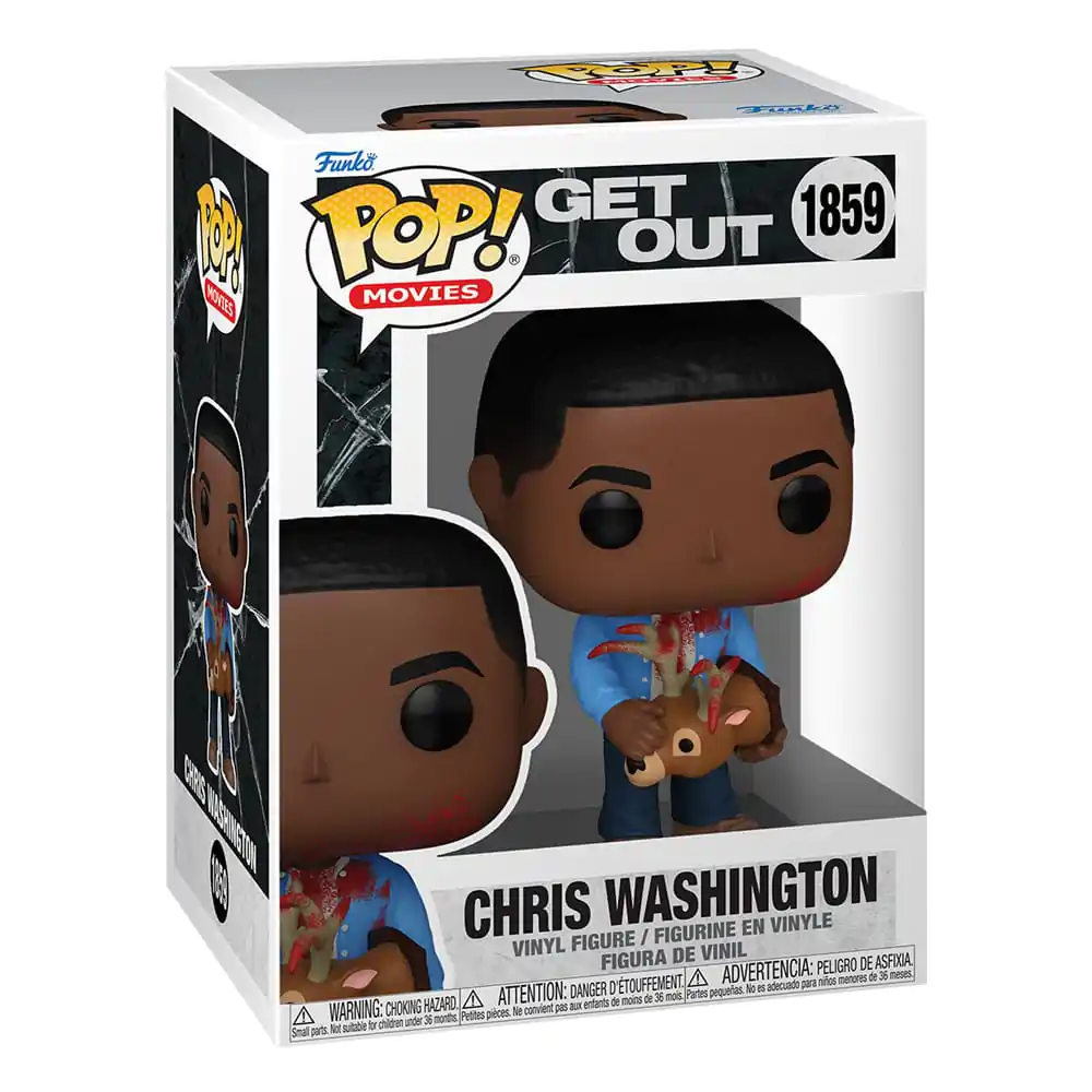 Jordan Peele Funko POP! Movies Vinyl figura Get Out - Chris Washington w/Deer 9 cm termékfotó