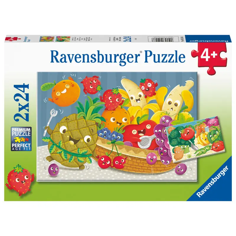 Joy of fruits and vegetables puzzle 2x24db-os termékfotó