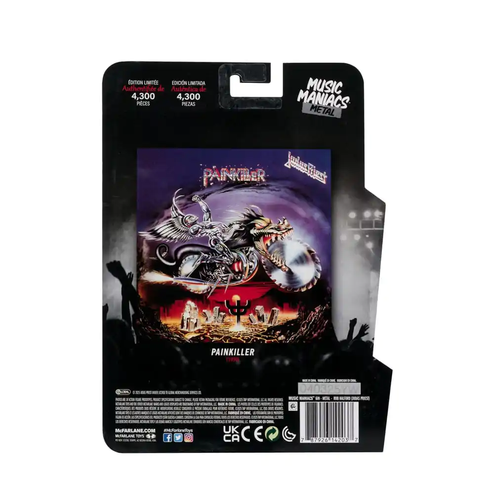 Judas Priest Music Maniacs Heavy Metal Rob Halford akciófigura 15 cm termékfotó