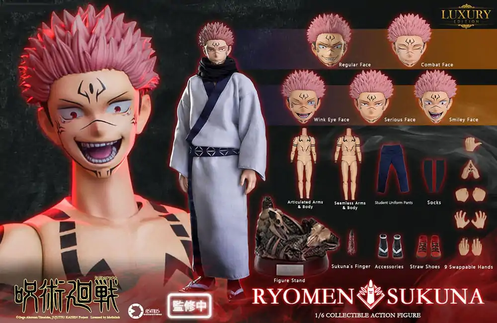 Jujutsu Kaisen 1/6 Ryomen Sukuna (Luxury Version) akciófigura 30 cm termékfotó