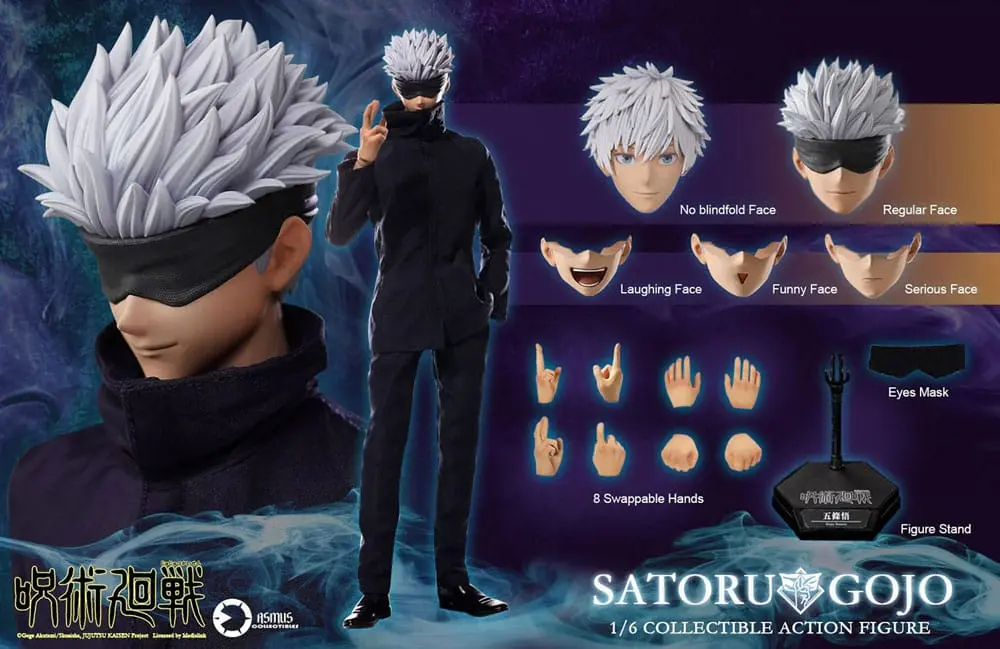 Jujutsu Kaisen 1/6 Satoru Gojo akciófigura 30 cm termékfotó