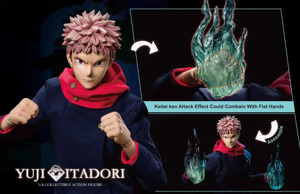 Jujutsu Kaisen 1/6 Yuji Itadori akciófigura 30 cm termékfotó