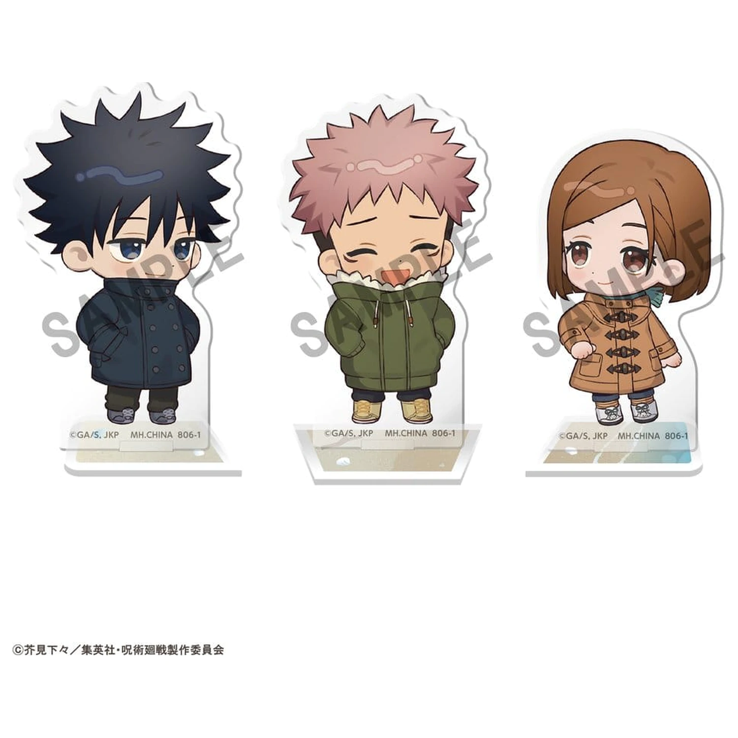 Jujutsu Kaisen Buddycolle 5th Anniversary C Megumi Fushiguro, Yuji Itadori & Nobara Kugisaki akril figura 10 cm termékfotó