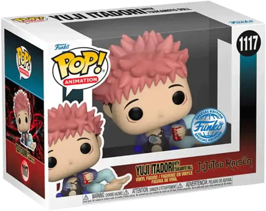 Jujutsu Kaisen Funko POP! Animation Vinyl figura Itadori w/ Tsukamoto Doll 9 cm termékfotó