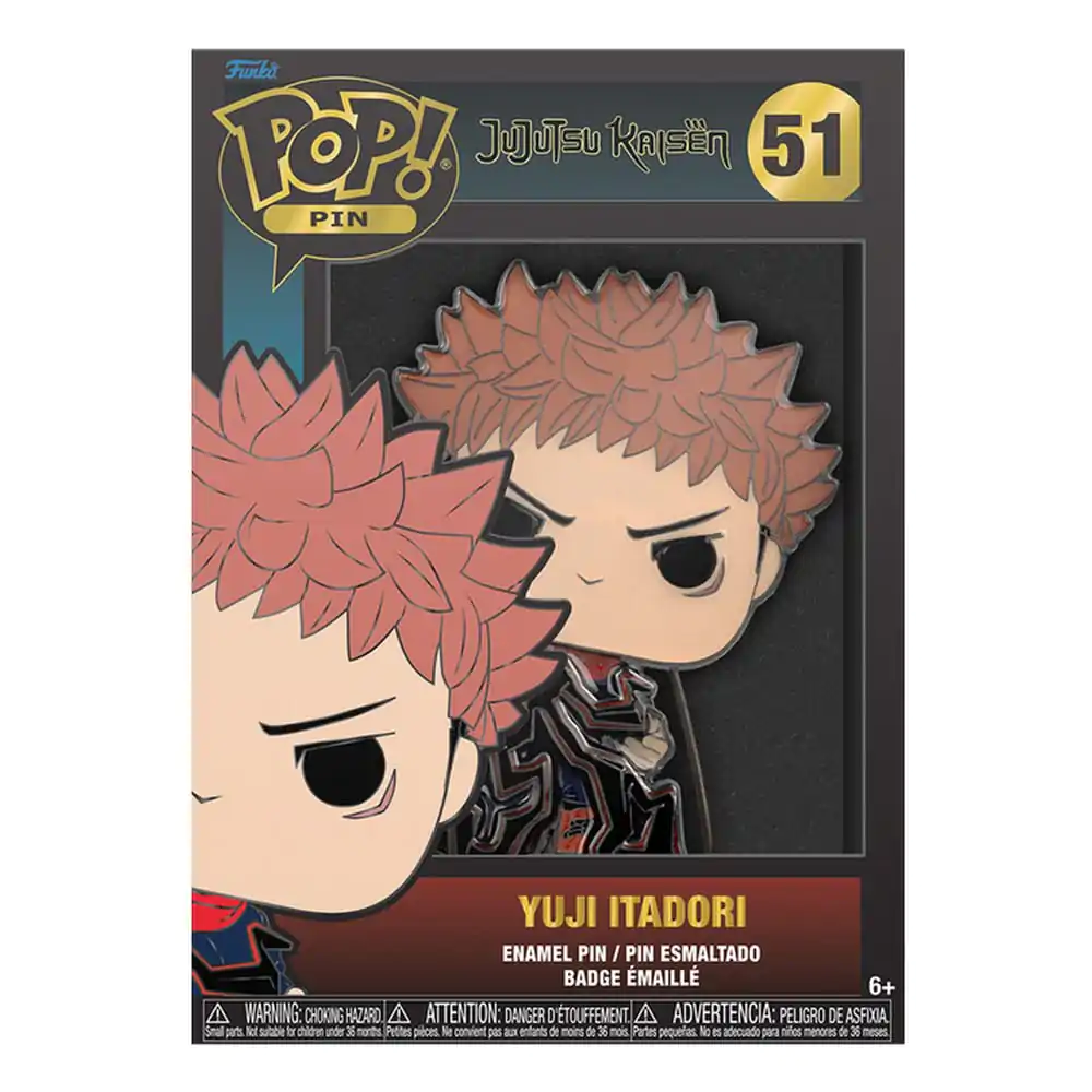 Jujutsu Kaisen Funko POP! Enamel Pin Yuji Itadori 10 cm termékfotó