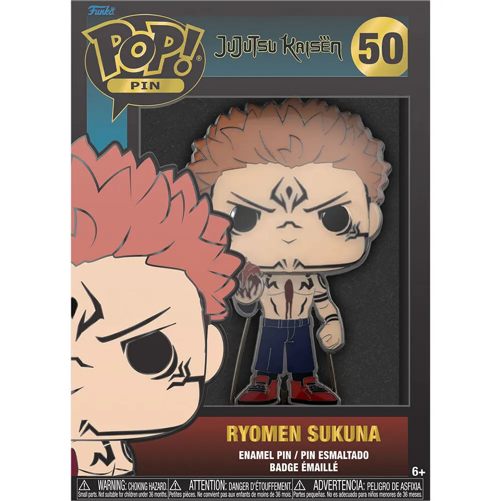 Jujutsu Kaisen Ryomen Sukuna Big Enamel POP Pin 10cm termékfotó