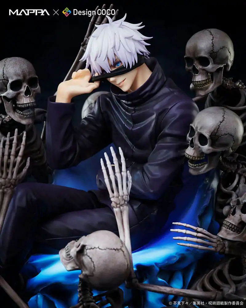 Jujutsu Kaisen Shibuya Incident Mappa x Design Coco 1/7 Satoru Gojo PVC szobor figura 23 cm termékfotó