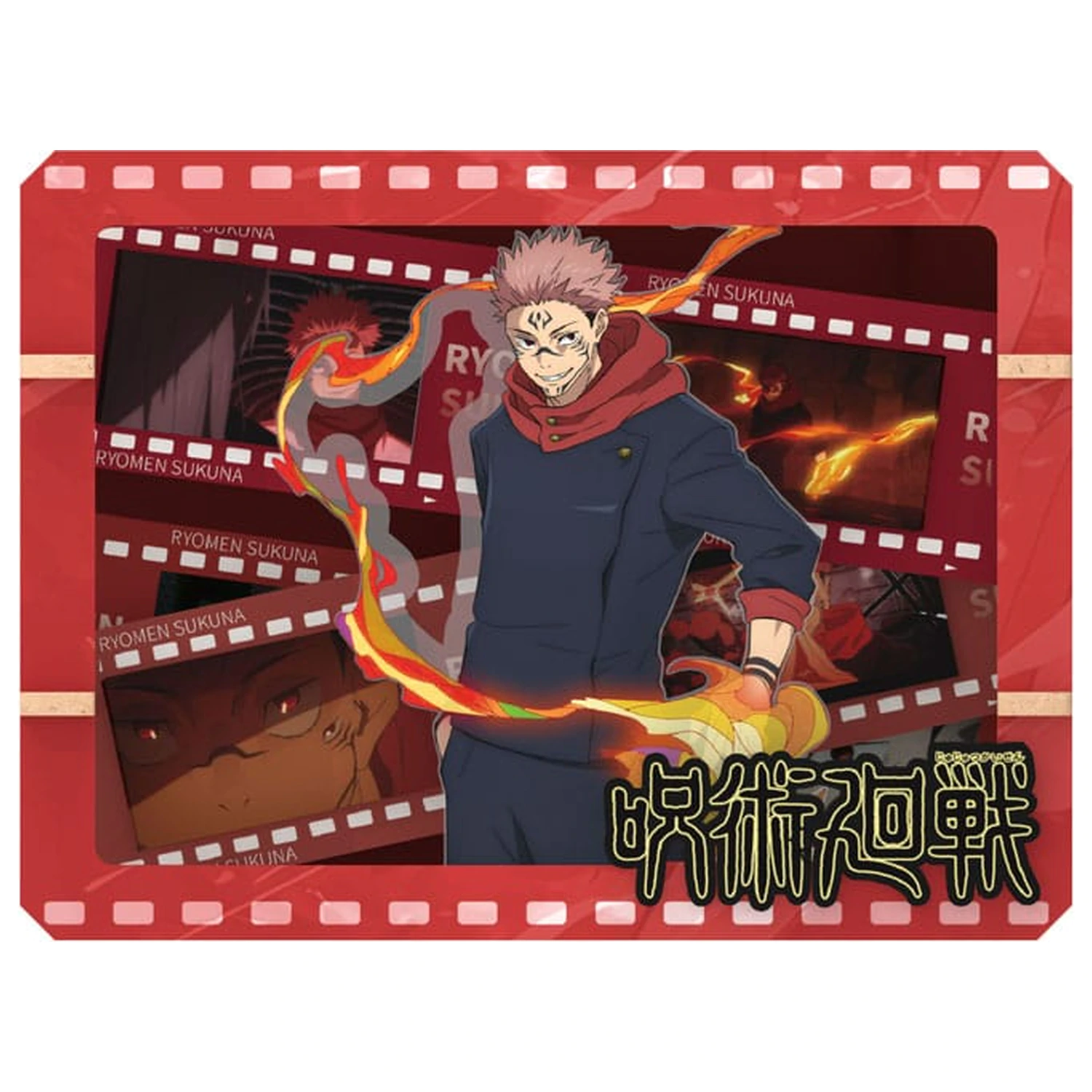 Jujutsu Kaisen Wooden Gallery Film Frame (S) Itadori modell készlet termékfotó