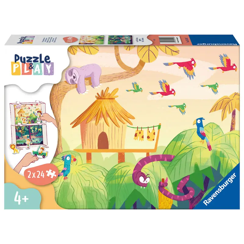Jungle exploration puzzle 2x24db-os termékfotó