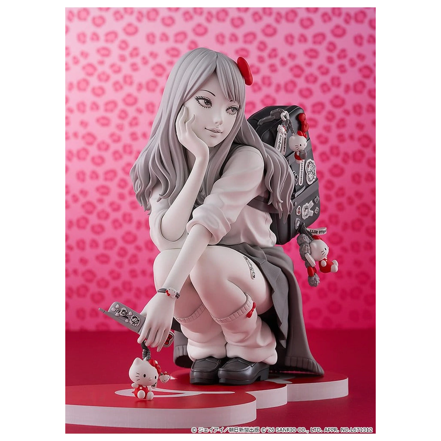 Junji Ito PVC figura Gyaru Tomie x Hello Kitty 14 cm termékfotó