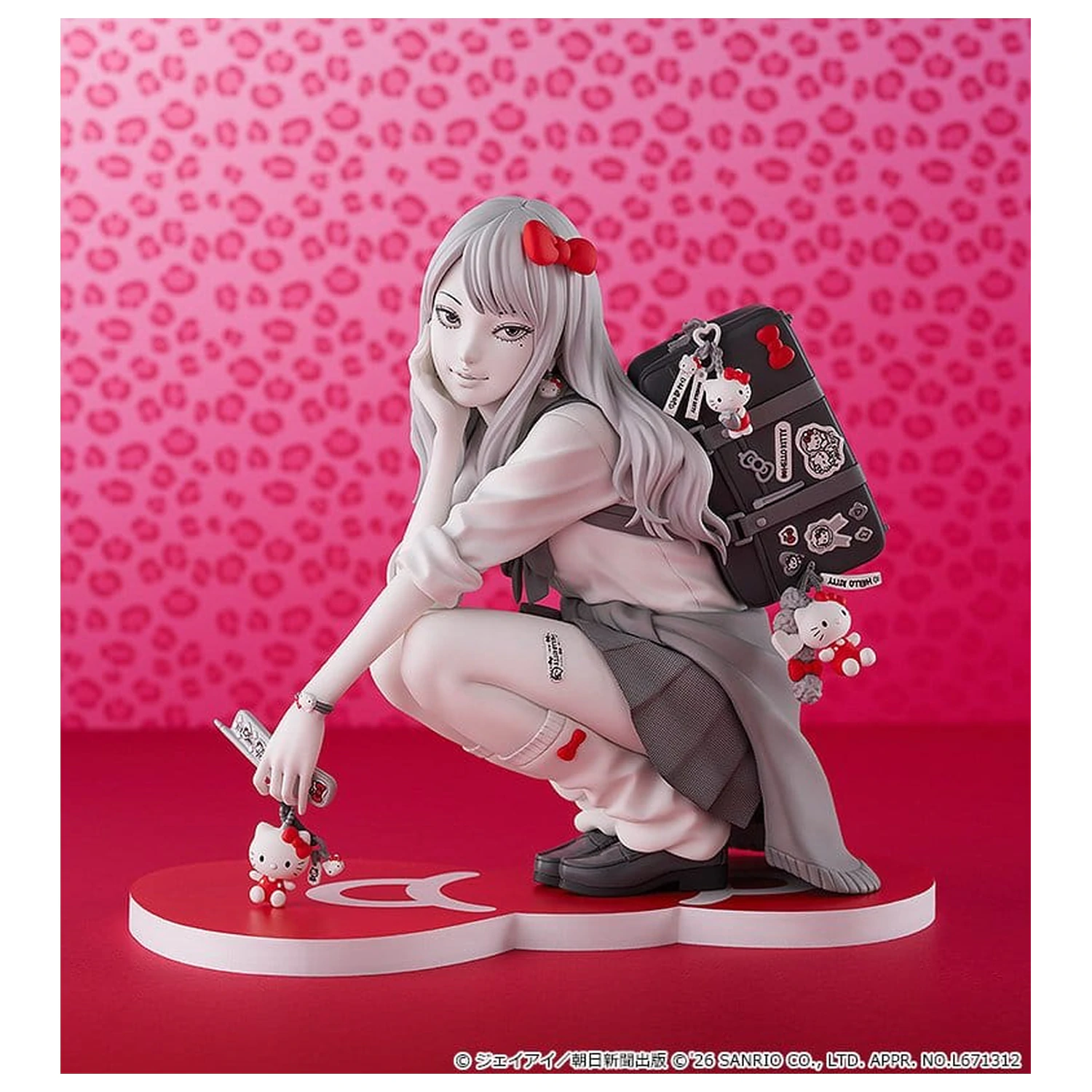 Junji Ito PVC figura Gyaru Tomie x Hello Kitty 14 cm termékfotó