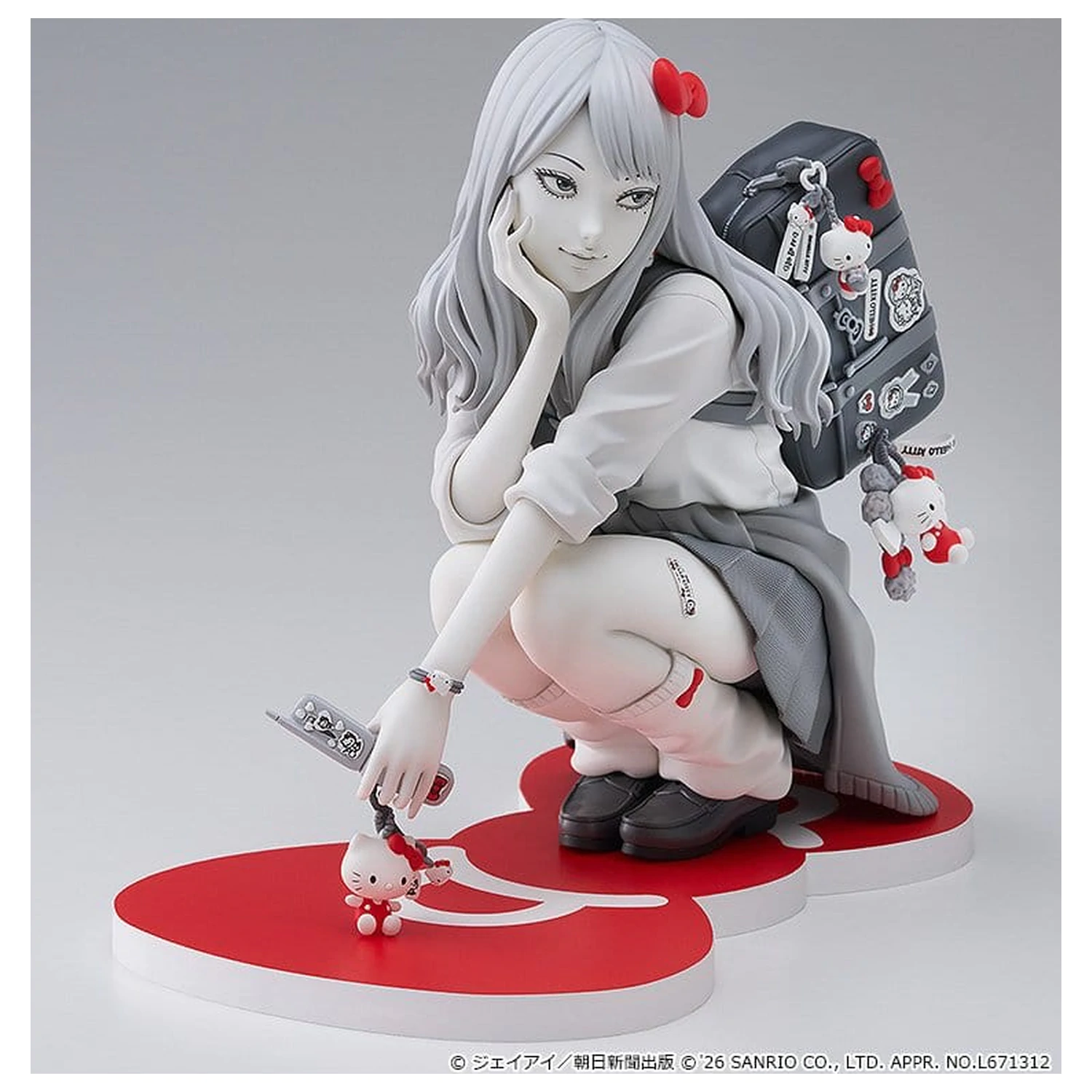 Junji Ito PVC figura Gyaru Tomie x Hello Kitty 14 cm termékfotó