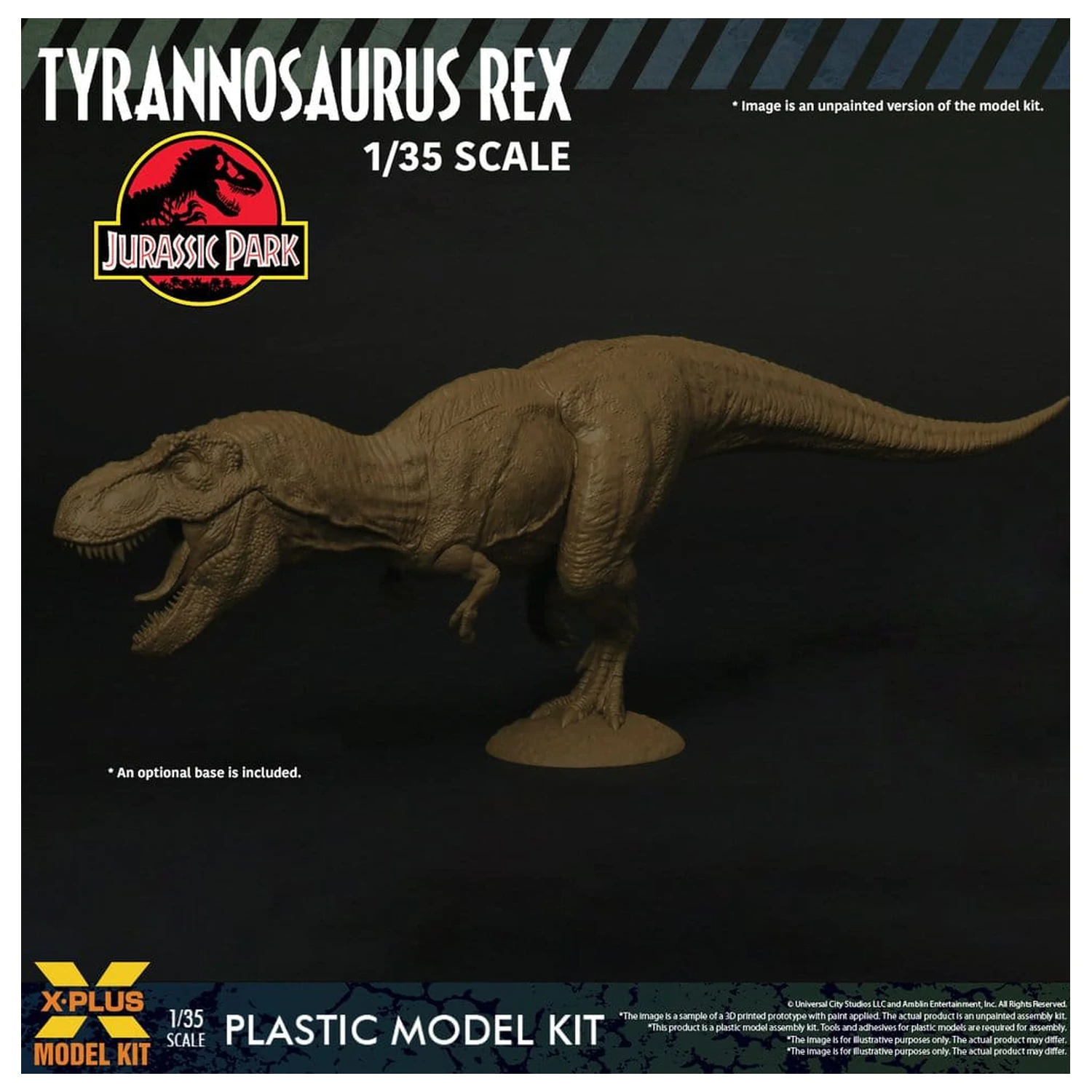 Jurassic Park 1/35 Tyrannosaurus Rex Műanyag modell készlet 42 cm termékfotó