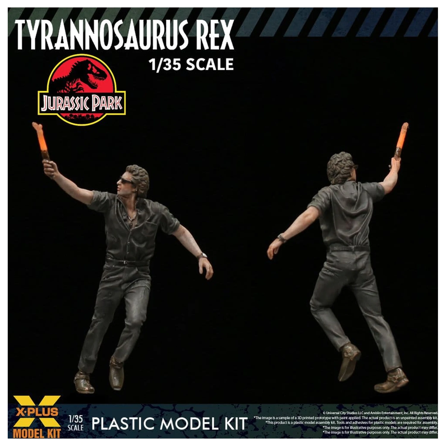 Jurassic Park 1/35 Tyrannosaurus Rex Műanyag modell készlet 42 cm termékfotó