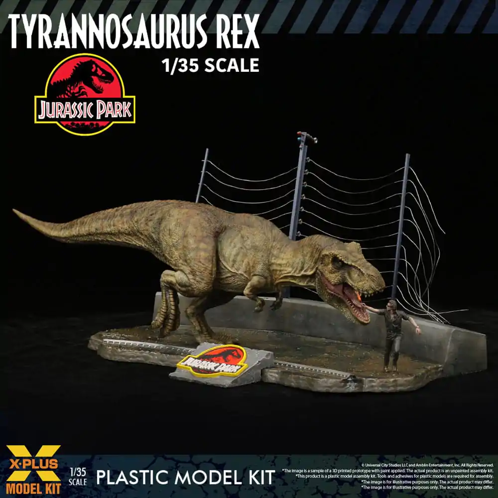 Jurassic Park 1/35 Tyrannosaurus Rex Műanyag modell készlet 42 cm termékfotó