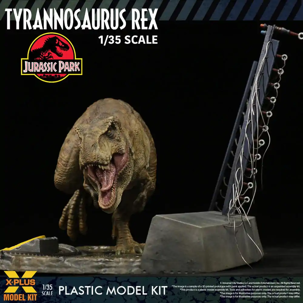 Jurassic Park 1/35 Tyrannosaurus Rex Műanyag modell készlet 42 cm termékfotó