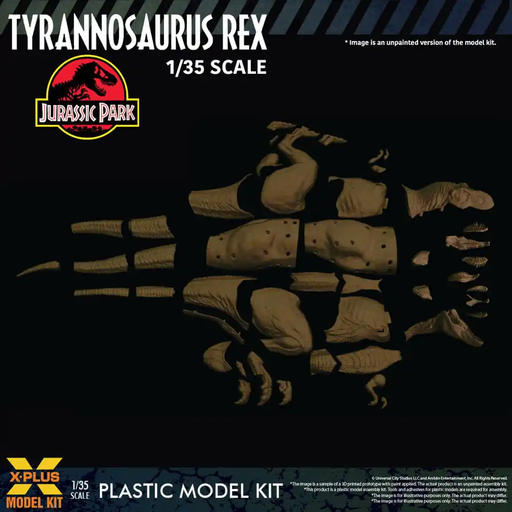 Jurassic Park 1/35 Tyrannosaurus Rex Műanyag modell készlet 42 cm termékfotó