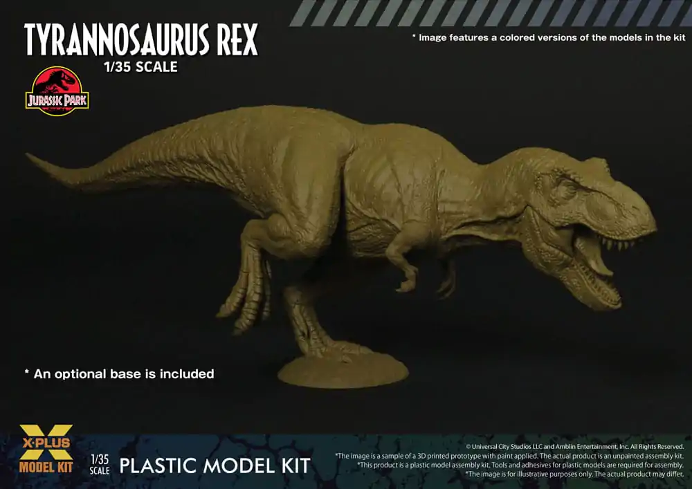 Jurassic Park 1/35 Tyrannosaurus Rex Műanyag modell készlet 42 cm termékfotó