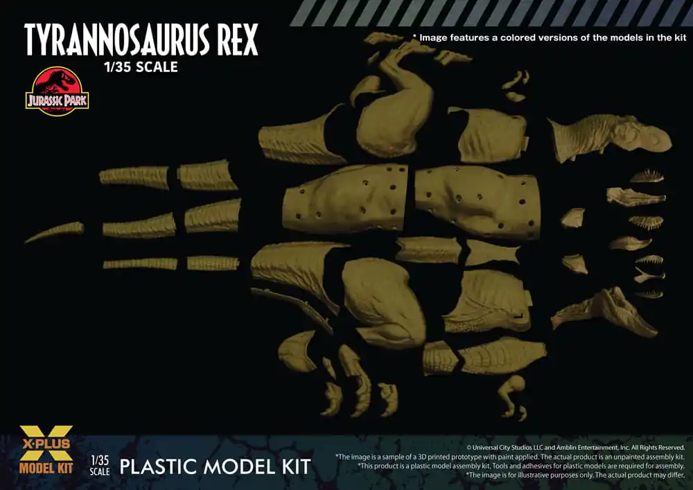 Jurassic Park 1/35 Tyrannosaurus Rex Műanyag modell készlet 42 cm termékfotó