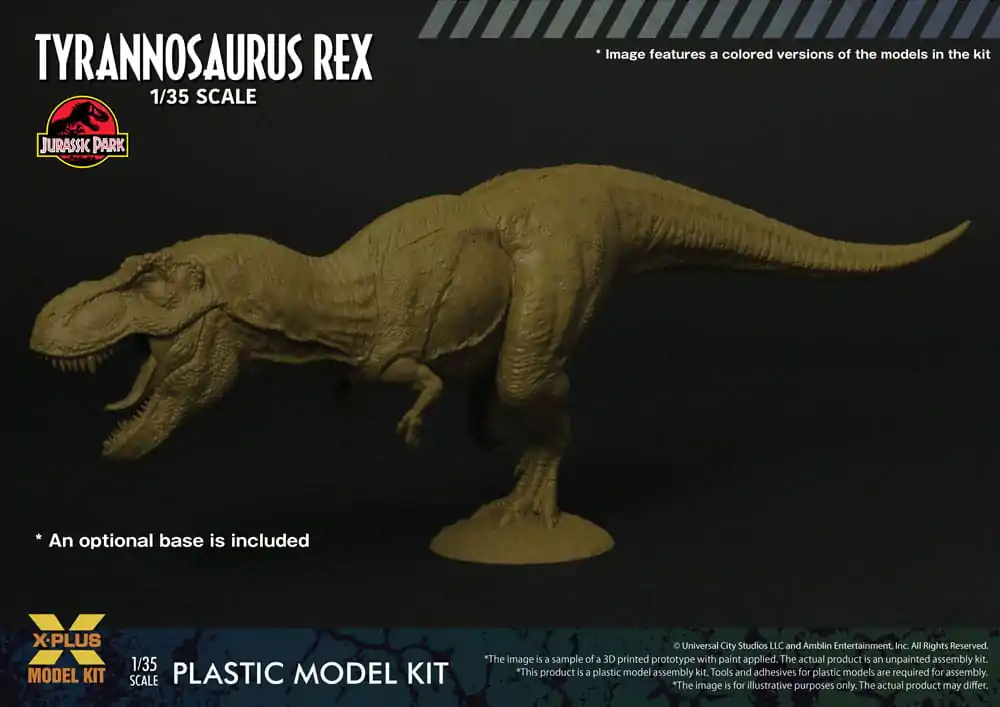 Jurassic Park 1/35 Tyrannosaurus Rex Műanyag modell készlet 42 cm termékfotó