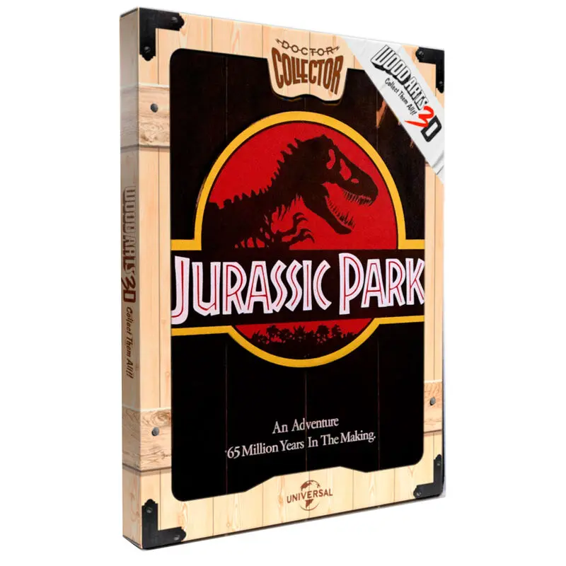 Jurassic Park 1993 Woodart 3D fa anyagú poszter festmény termékfotó