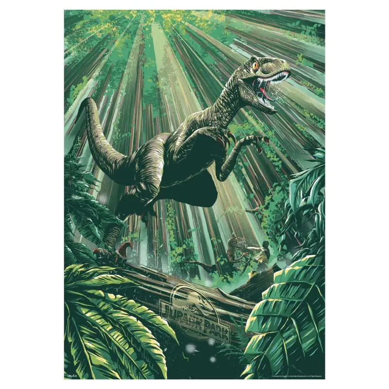 Jurassic Park 30. Anniversary Edition Limited Jungle Art Edition Art Print poszter 42 x 30 cm termékfotó