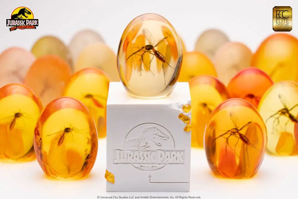 Jurassic Park Elephant Mosquito in Amber szobor figura 10 cm termékfotó