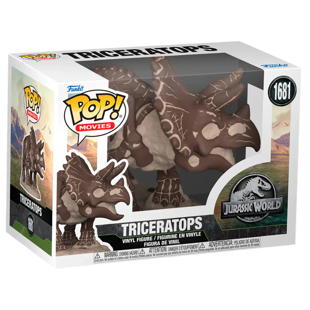 Jurassic Park Fossil Funko POP! Movies Vinyl figura Triceratops 9 cm termékfotó