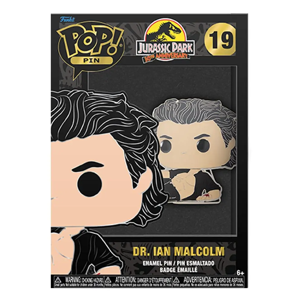Jurassic Park Funko POP! Enamel Pin Dr. Ian Malcolm 10 cm termékfotó
