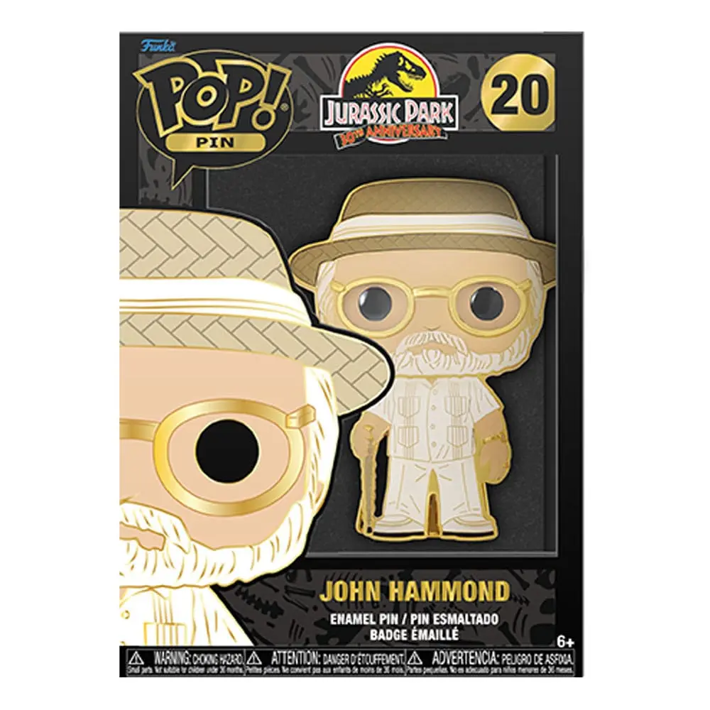 Jurassic Park Funko POP! Enamel Pin John Hammond 10 cm termékfotó