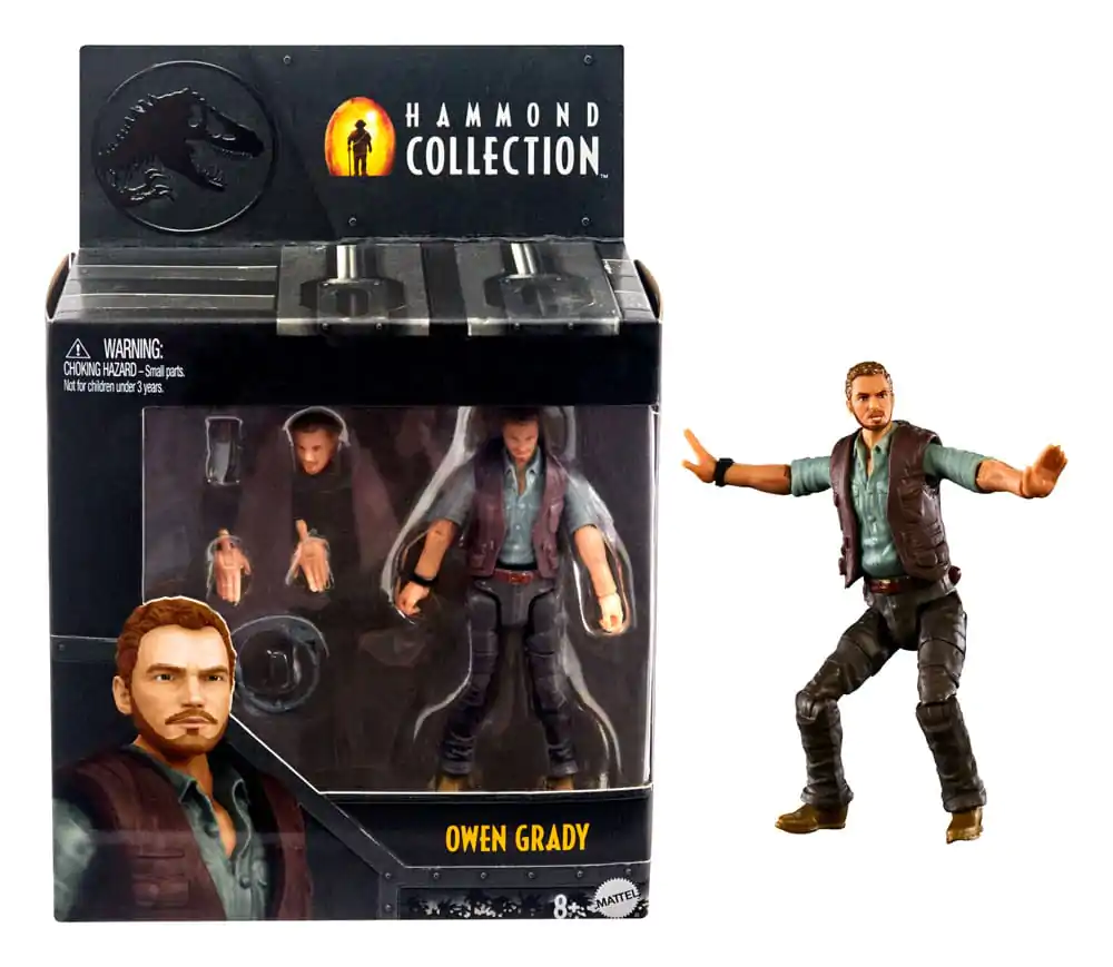 Jurassic Park Hammond Collection Owen Grady akciófigura 10 cm termékfotó