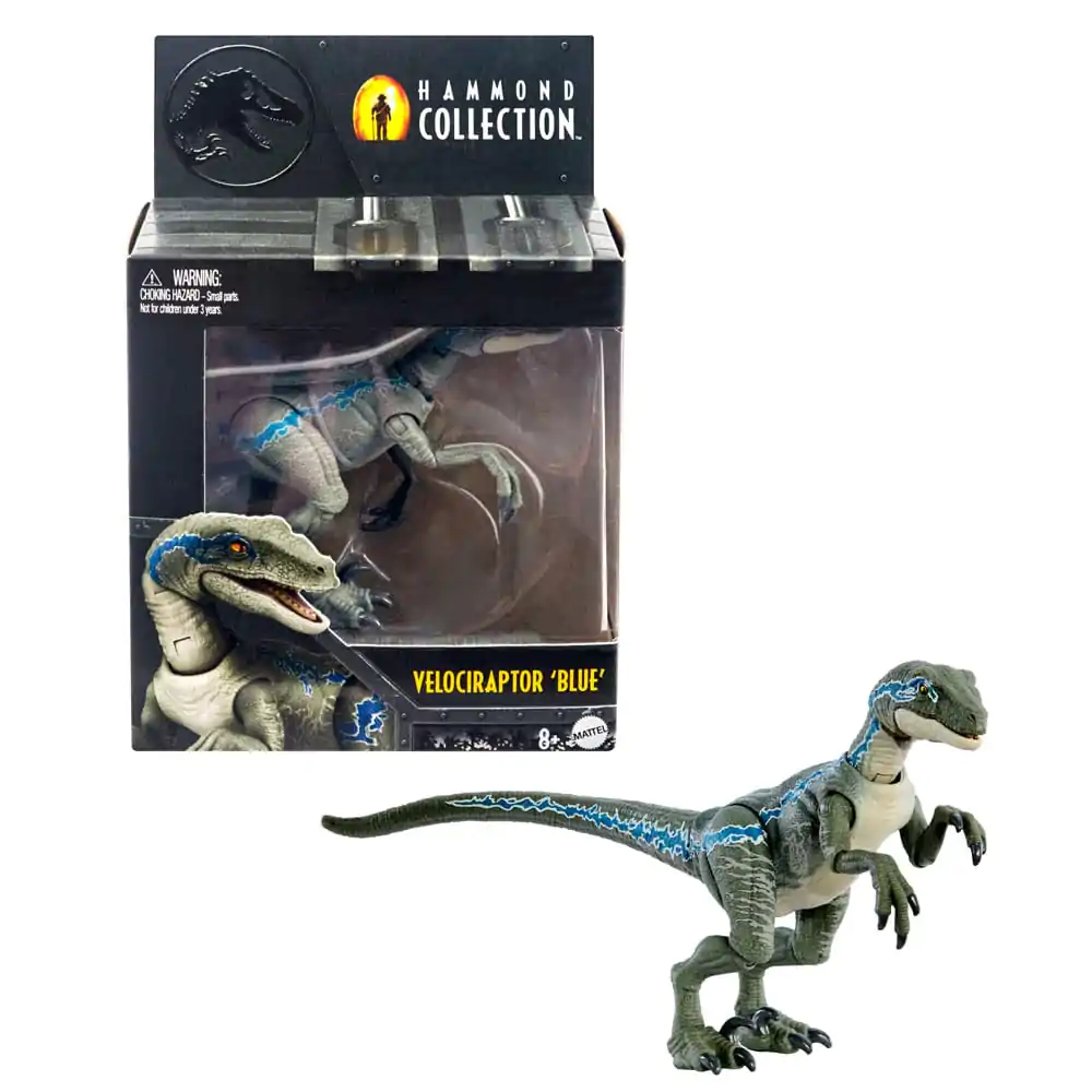 Jurassic Park Hammond Collection Action Figure Velociraptor Blue termékfotó