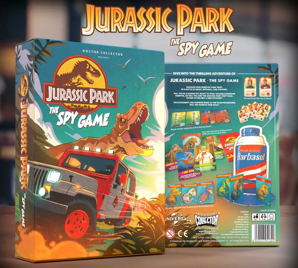 Jurassic Park Hidden The Spy Game Angol nyelvű társasjáték termékfotó