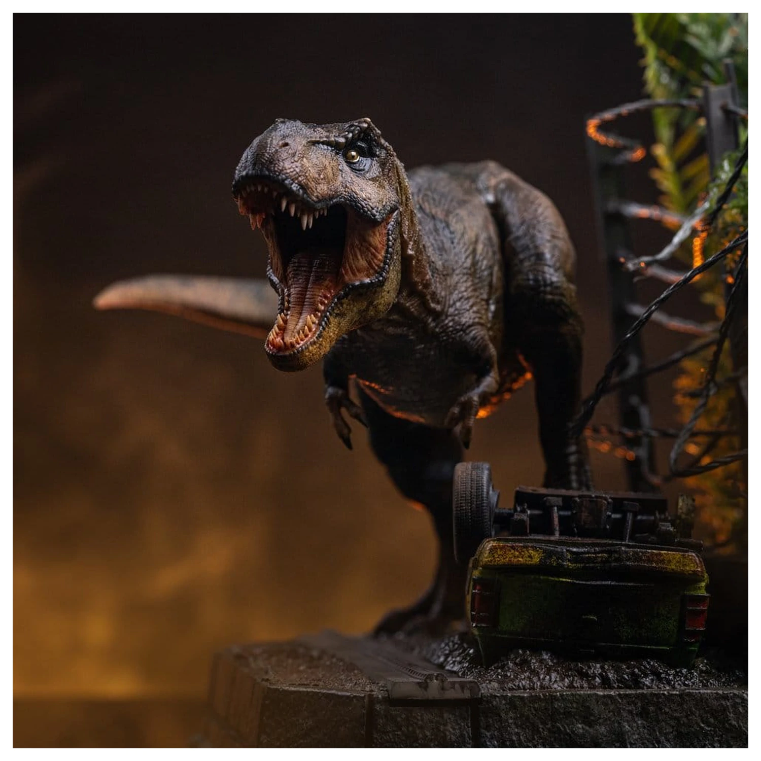 Jurassic Park Icons szobor figura T-Rex Breakout Set A 17 cm termékfotó