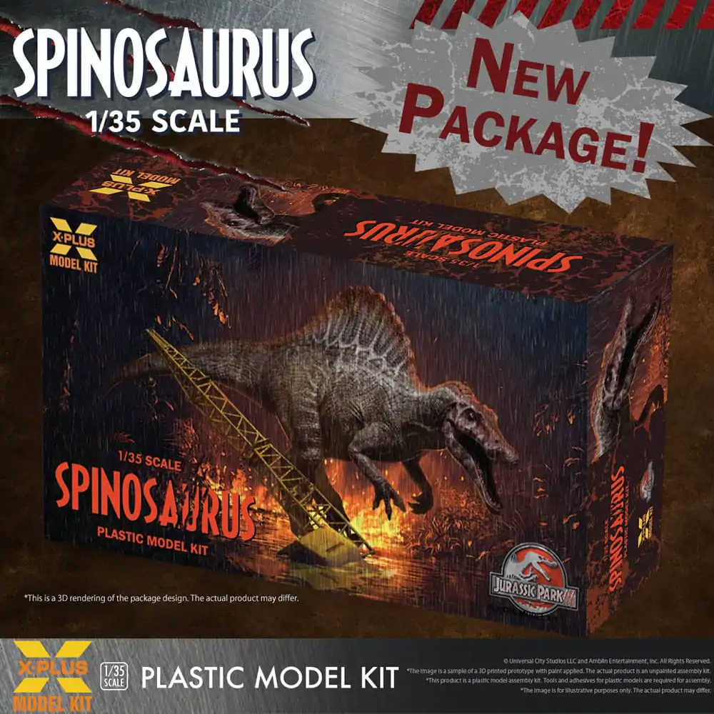 Jurassic Park III 1/35 Spinosaurus Műanyag modell készlet 41 cm termékfotó