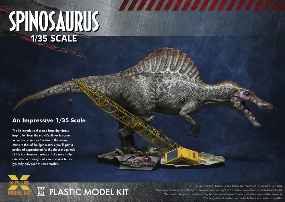 Jurassic Park III 1/35 Spinosaurus Műanyag modell készlet 41 cm termékfotó