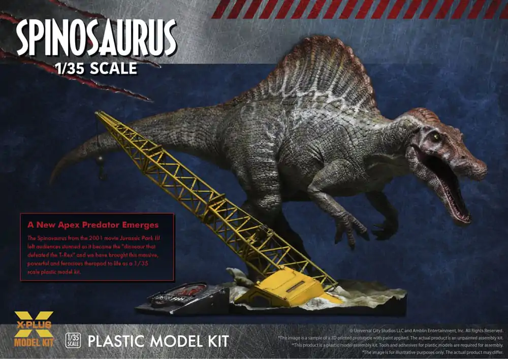 Jurassic Park III 1/35 Spinosaurus Műanyag modell készlet 41 cm termékfotó
