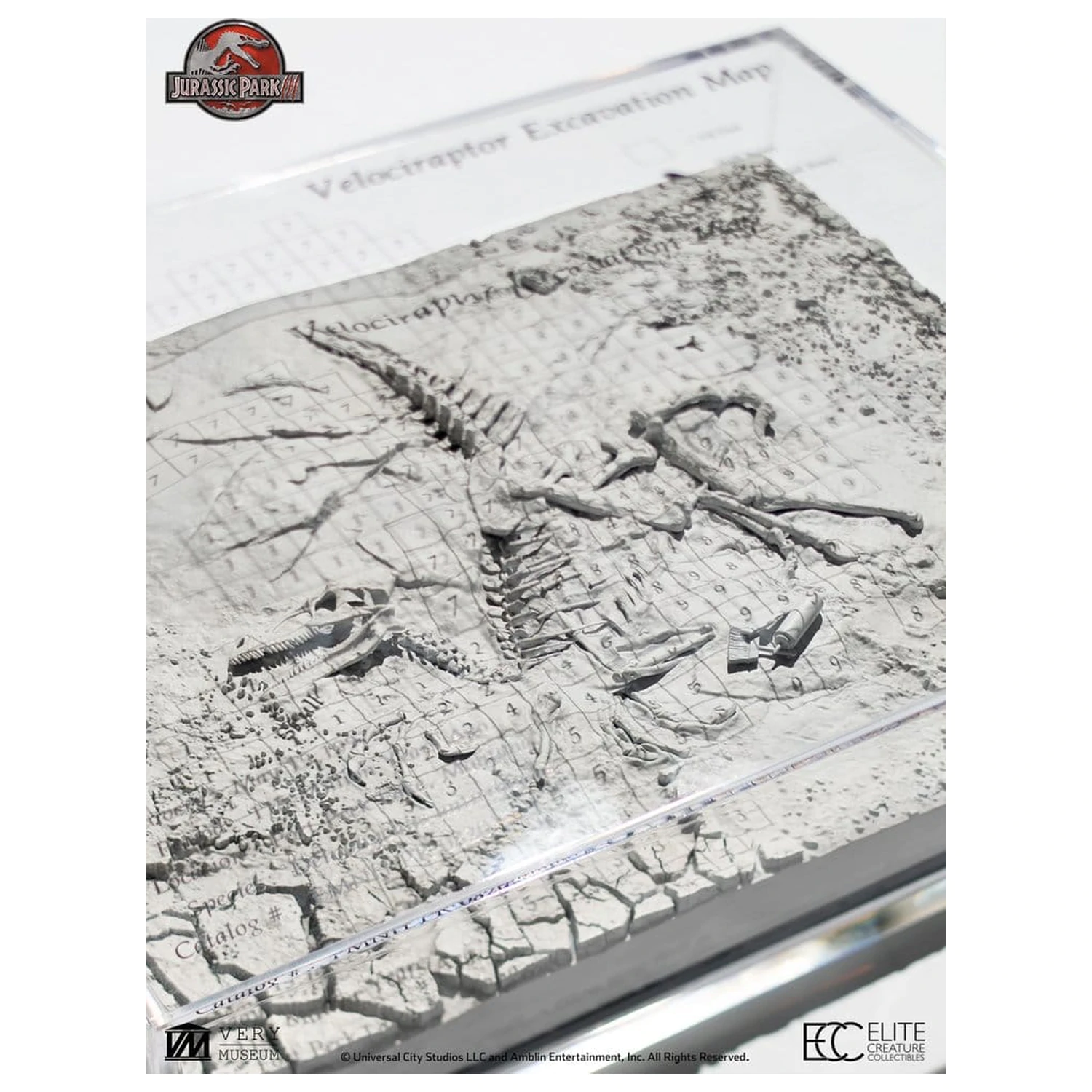 Jurassic Park III Excavation Map Velociraptor 27 cm termékfotó