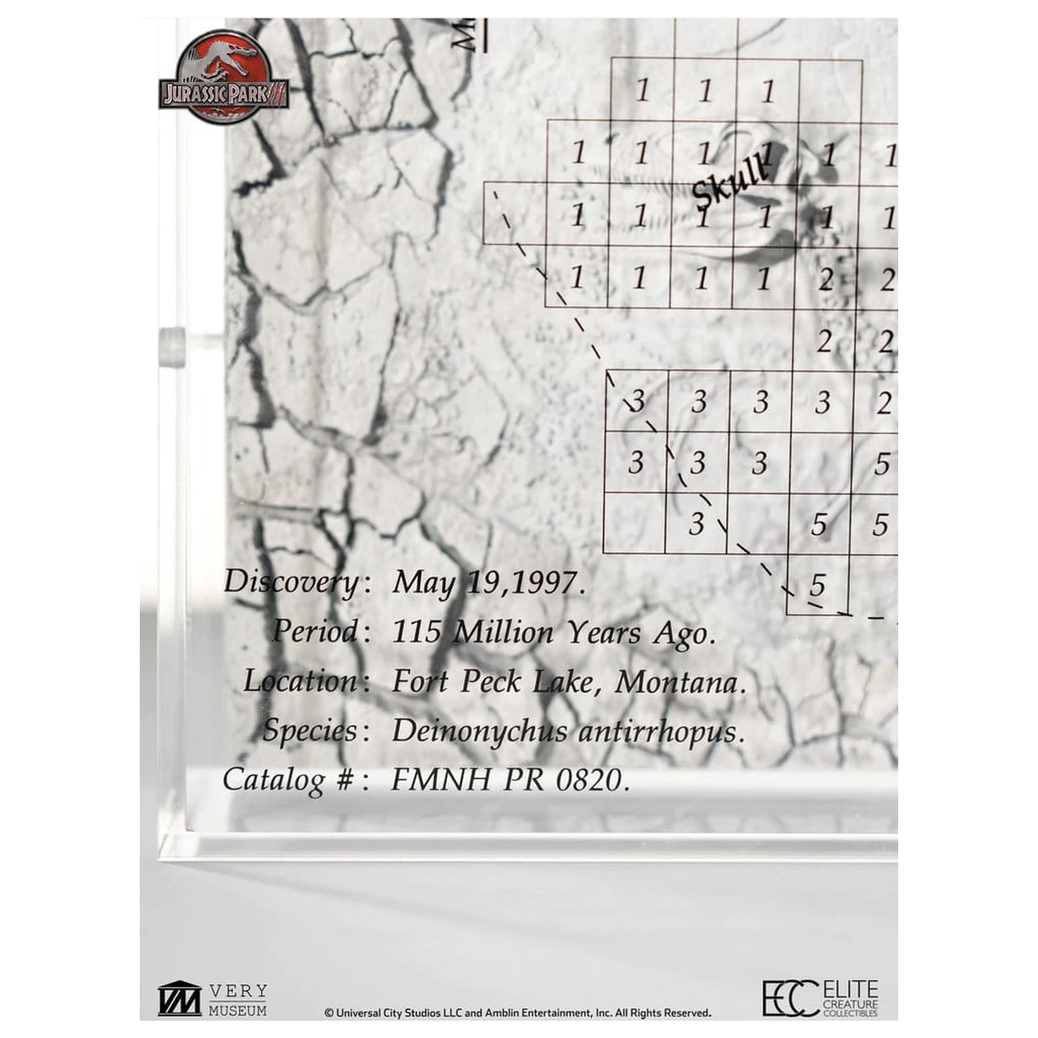 Jurassic Park III Excavation Map Velociraptor 27 cm termékfotó