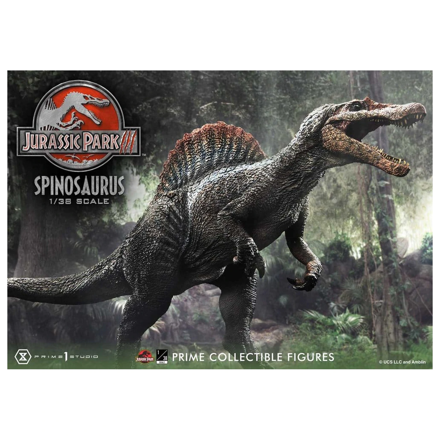 Jurassic Park III (Film) Prime Collectible Figures szobor figura 1/38 Spinosaurus 24 cm termékfotó