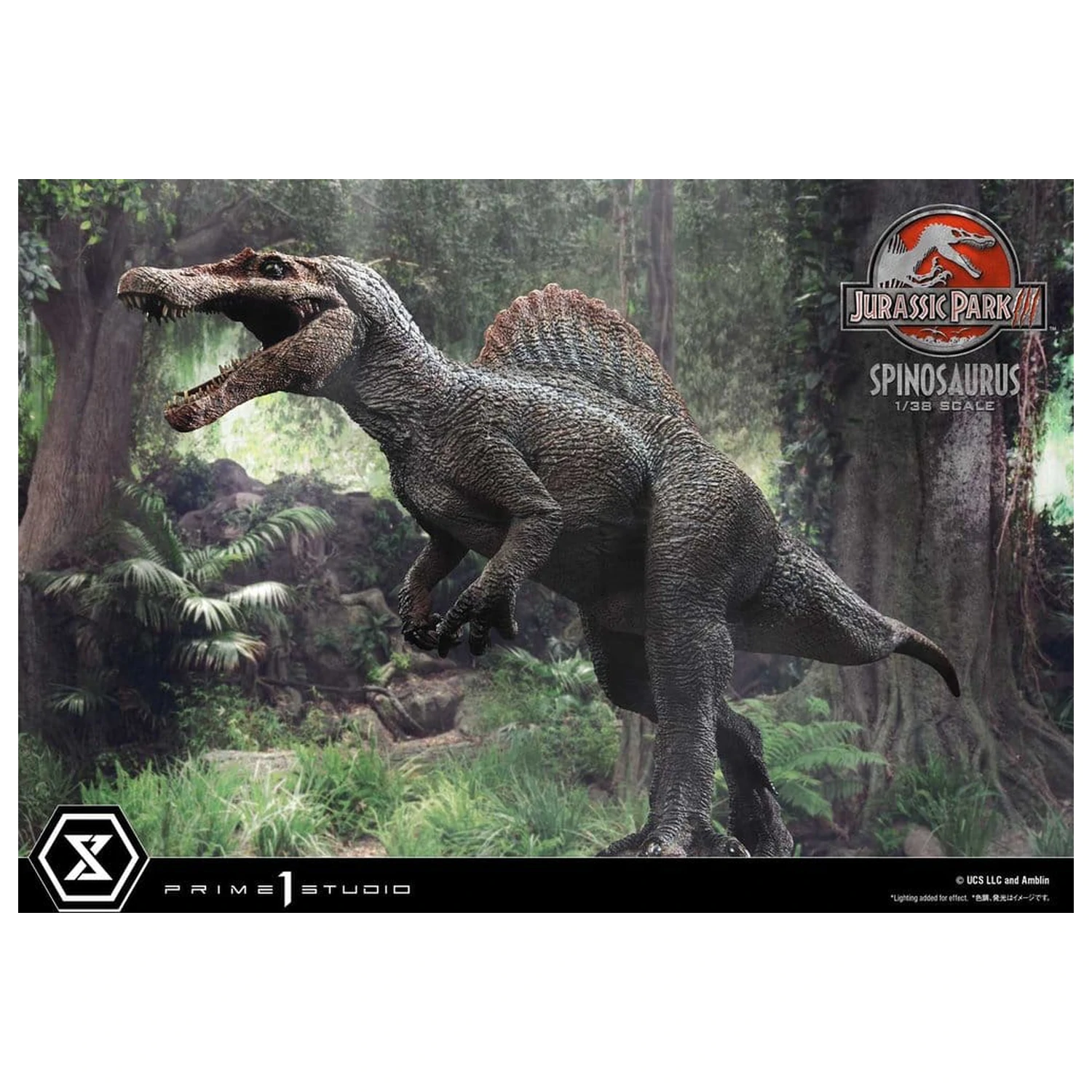 Jurassic Park III (Film) Prime Collectible Figures szobor figura 1/38 Spinosaurus 24 cm termékfotó