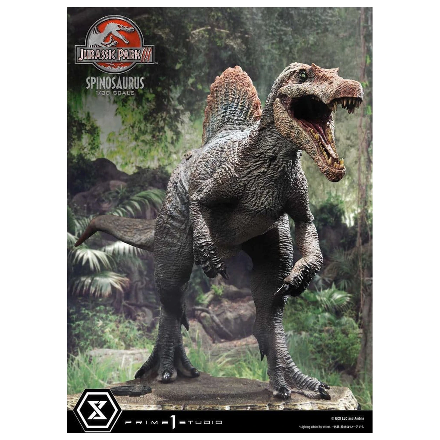 Jurassic Park III (Film) Prime Collectible Figures szobor figura 1/38 Spinosaurus 24 cm termékfotó