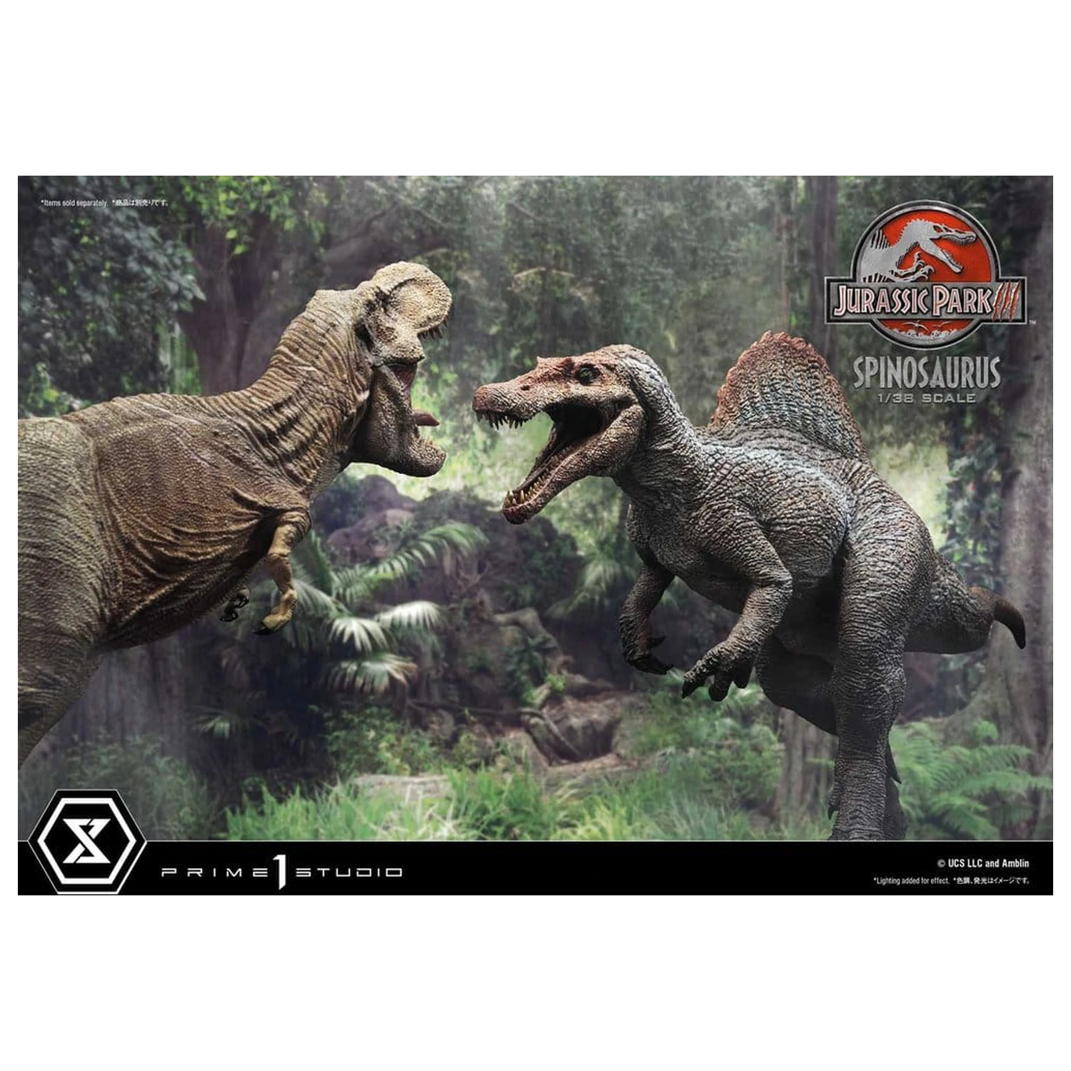 Jurassic Park III (Film) Prime Collectible Figures szobor figura 1/38 Spinosaurus 24 cm termékfotó