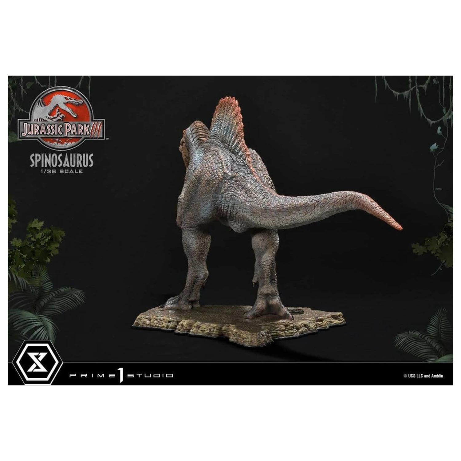 Jurassic Park III (Film) Prime Collectible Figures szobor figura 1/38 Spinosaurus 24 cm termékfotó